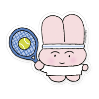 Tennis Bunny Sticker