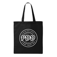 Image 1 of PDD Cotton Canvas Tote Bag - Black