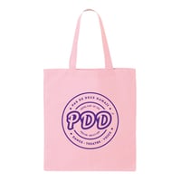 Image 1 of PDD Cotton Canvas Tote Bag - Light Pink