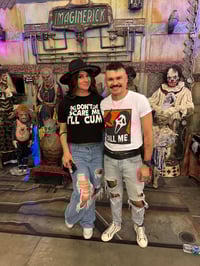 Image 9 of Don’t Scare Me I’ll Cum CROP tee