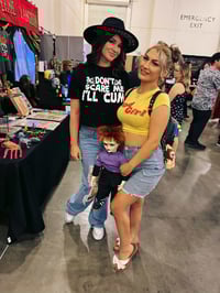 Image 10 of Don’t Scare Me I’ll Cum CROP tee