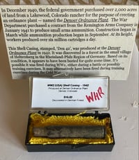 Image 4 of WW2 (USA) Shell Casing - 1942