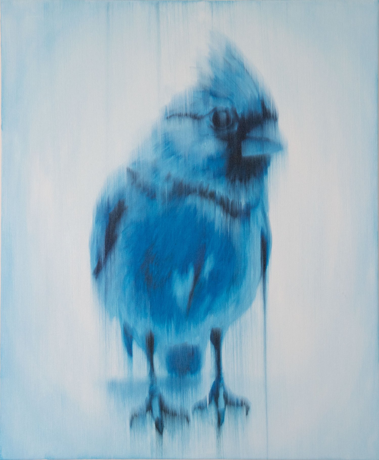 Image of Original painting "Red Bird" (ships from USA)