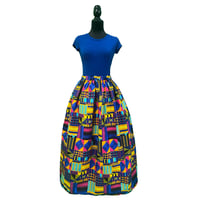 Image 2 of Blue Enigma Maxi Skirt