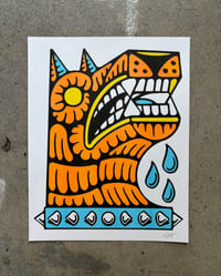 Dog Head - 11"x14" Riso Print / Signed