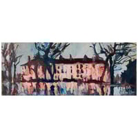 Image 1 of Pollokshaws Road From Queens Park - Oil on Canvas 