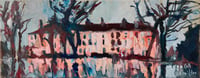 Image 2 of Pollokshaws Road From Queens Park - Oil on Canvas 