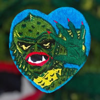 Image 1 of Large Tufted Creature wall hanger 