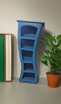 Image 4 of Dr Seuss / Alice in Wonderland inspired whimsical bookcase. one of a kind solid handmade furniture