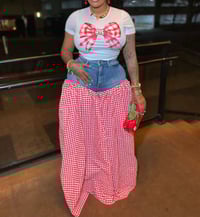 Image 1 of THE BETTY PLAID PANT SET(red)
