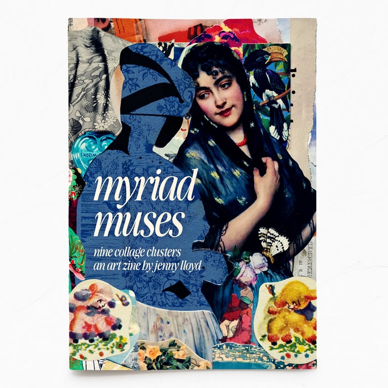 ‘myriad muses,’ a februllage zine – magical collage character clusters