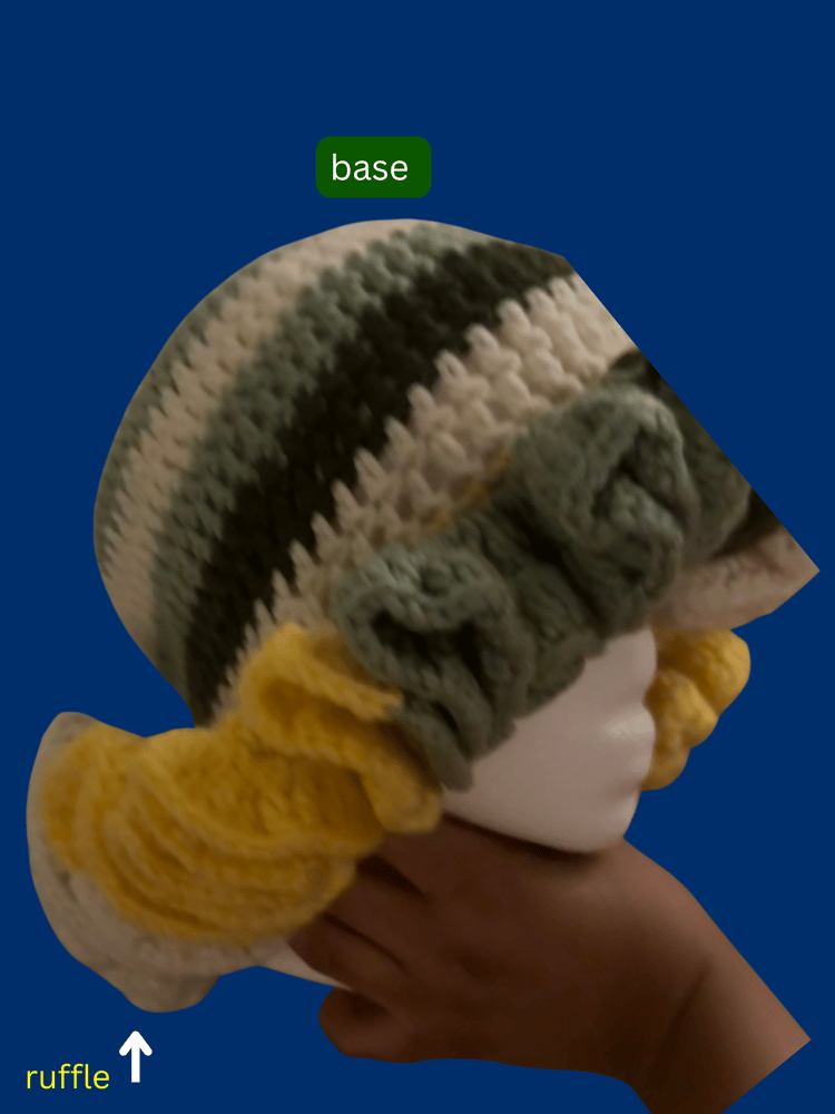 Image of 4 Color Ruffle Hat