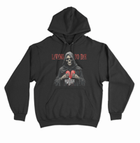 SNAKE BITE WHISKY - LIVING TO DIE Black Hoodie