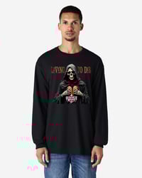 SNAKE BITE WHISKY - LIVING TO DIE Black Long Sleeve T