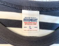 Image 3 of Iron Heart IHTB-01 heavy cotton striped shirt, size L (fits M)