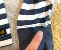 Image 8 of Iron Heart IHTB-01 heavy cotton striped shirt, size L (fits M)