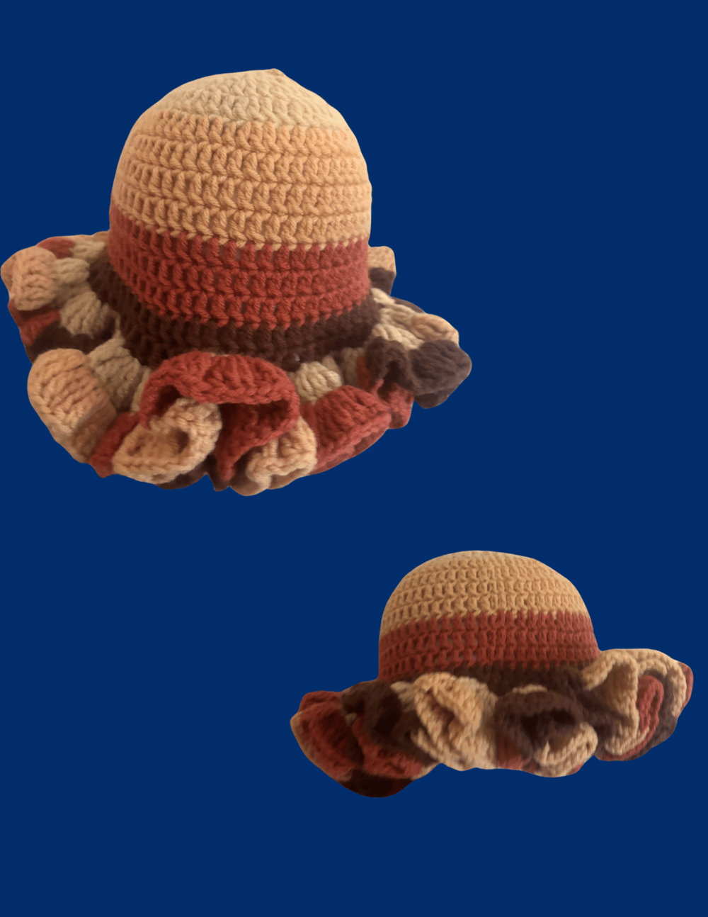 Image of Ombre Ruffle Hat