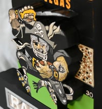 Image 6 of Las Vegas Raiders Hand Crafted NFL 3D Wooden Diorama Cartooning Wall Décor