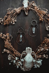 Image 2 of Crystal point earrings