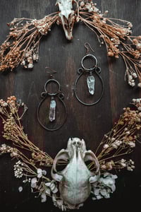 Image 3 of Crystal point earrings