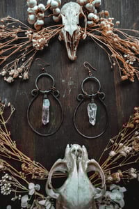 Image 5 of Crystal point earrings