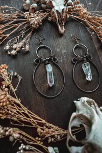 Image 6 of Crystal point earrings