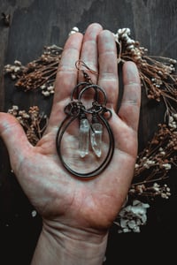 Image 7 of Crystal point earrings