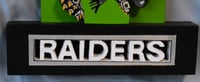 Image 9 of Las Vegas Raiders Hand Crafted NFL 3D Wooden Diorama Cartooning Wall Décor