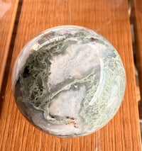 Image 2 of MOSS AGATE SPHERE 5 CM IN WIDTH 
