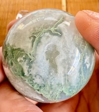 Image 3 of MOSS AGATE SPHERE 5 CM IN WIDTH 