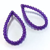 Image 1 of Purple Bubble Stud Earrings Large