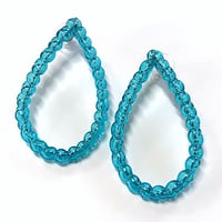 Turquoise Bubble Stud Earrings Large