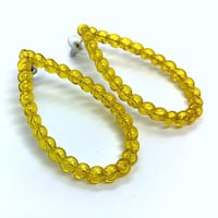 Image 1 of Gold Bubble Stud Earrings Large