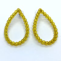 Image 2 of Gold Bubble Stud Earrings Large