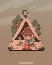 Image 2 of Cowboy Camp / Wood Charm