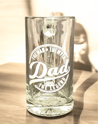Image 1 of Personalized 26.5oz Engraved Beer Mug