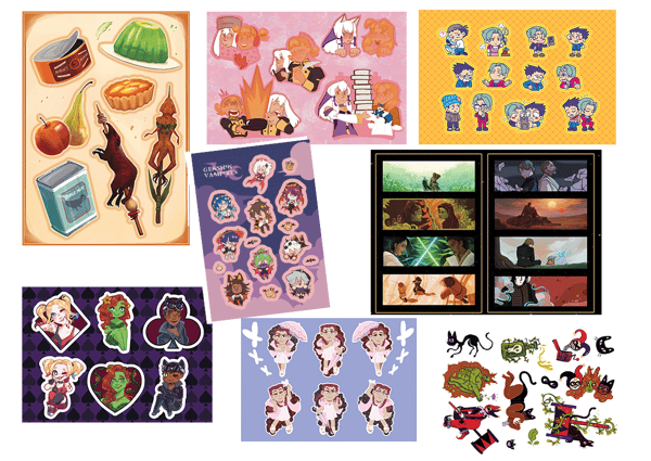 Image of ZINE YARD SALE: Sticker Sheets