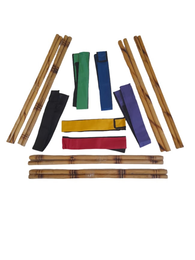 Arnis Kali Rattan Sticks with Carry Bag FMA Escrima Multicolour