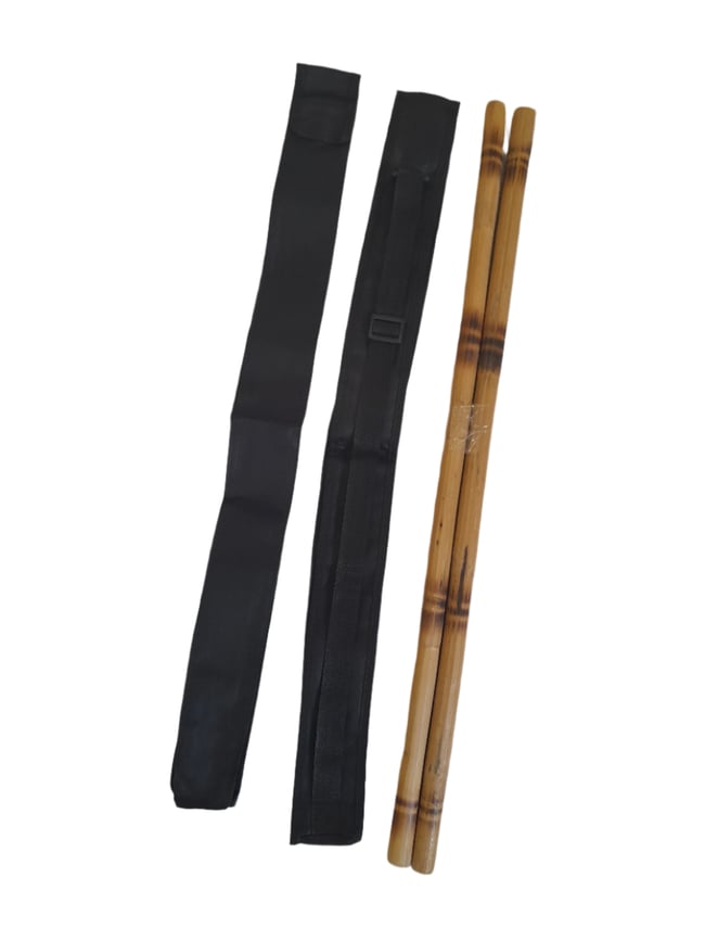 Arnis Kali Rattan Sticks with Carry Bag FMA Escrima Multicolour