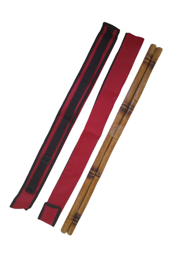 Arnis Kali Rattan Sticks with Carry Bag FMA Escrima Multicolour