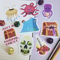 D&D Pixel Art Stickers