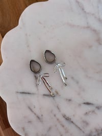 Image 1 of Bow Dangles (Silver)