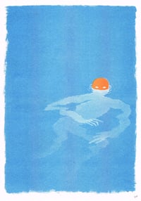 Image 4 of Swimmer - A3 Riso Print