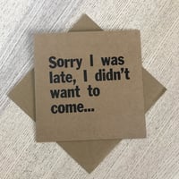 Image 1 of Sorry - greeting card