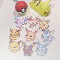 Image 2 of Eeveelutions Sticker Flakes