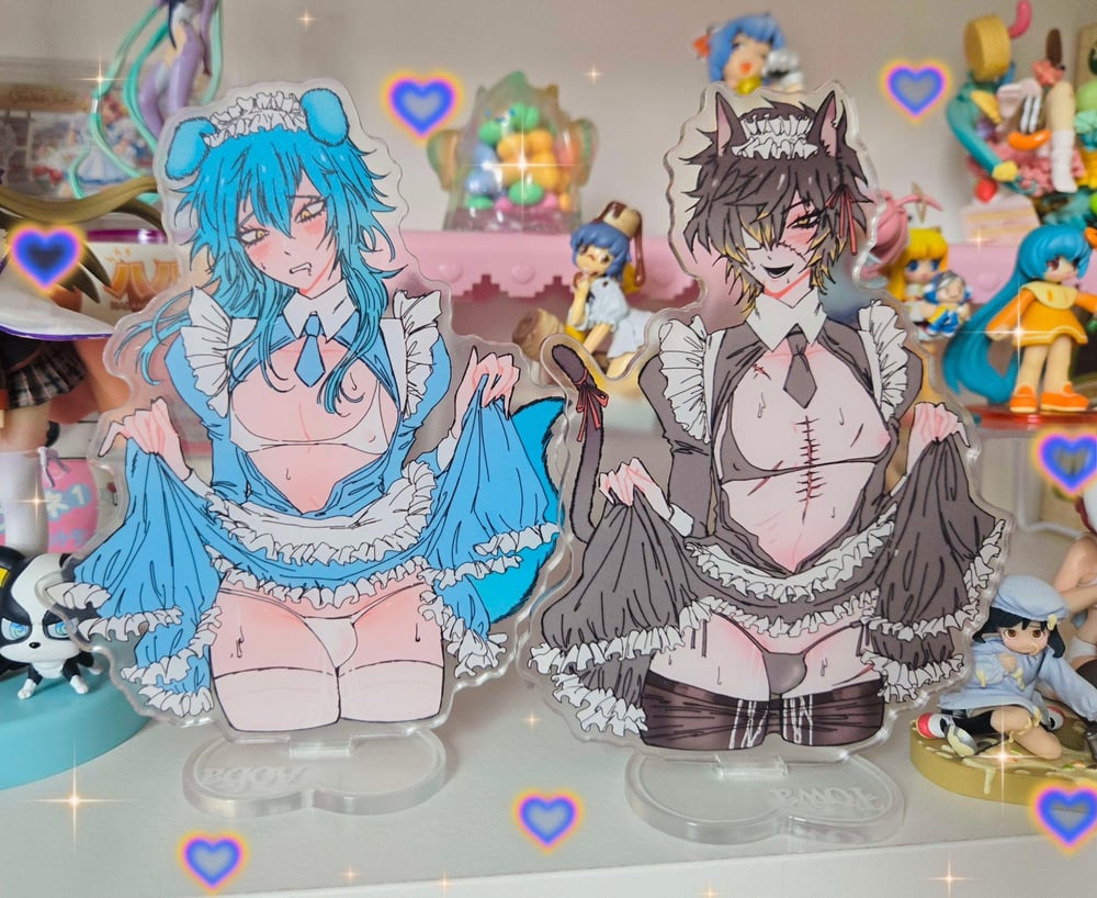 Image of Aoba & Towa Maid Acrylic Standees 15cm 