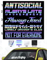 Image 2 of バナー WINDSHIELD BANNERS (FOR CAR AND OR WINDOW)