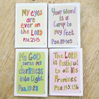 Image 2 of Pack of 4 scripture Cards 
