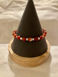 Image 1 of Red Sardonyx Bracelet – Elegance in Every Detail
