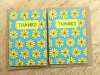 Image 2 of Pack of two Thank you Cards - Daisies